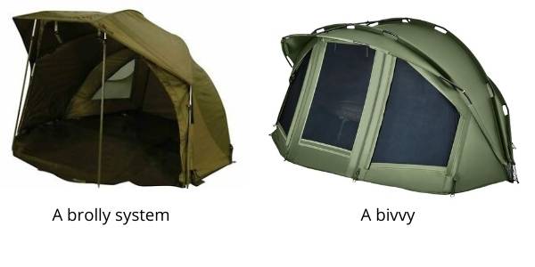difference between a bivvy and brolly system difference between a brolly system and bivvy