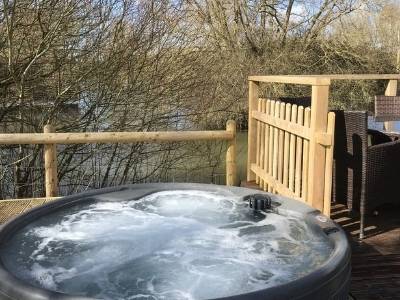 pet friendly log cabins with fishing UK