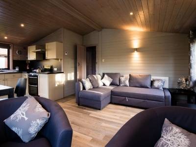 pet friendly log cabins with fishing UK