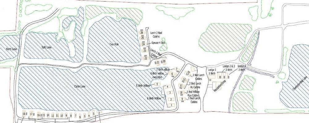 Woodlakes Park Fishery A map of woodlakes park fishery
